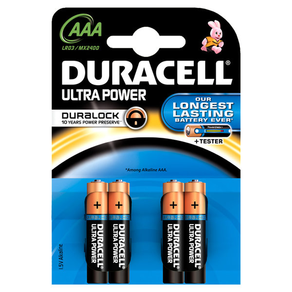 Batterien AAA Duracell 4er Pack